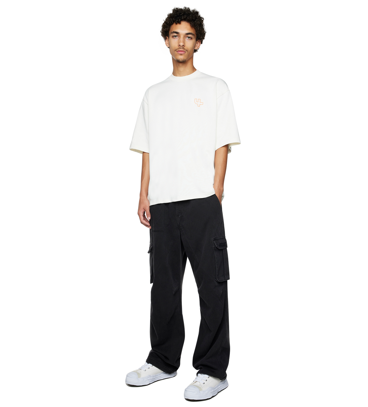 Outline Boxy fit T-shirt Cannoli/ Dusty Orange