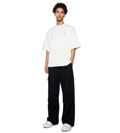 Outline Boxy fit T-shirt Cannoli/ Princess Blue