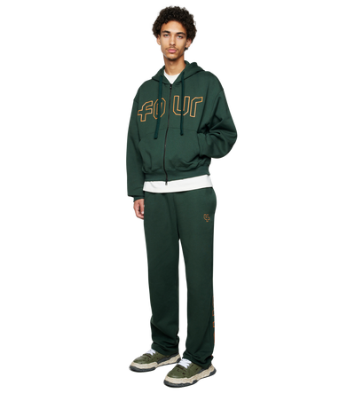 Outline Straight Leg Deep Forest/ Dusty Orange