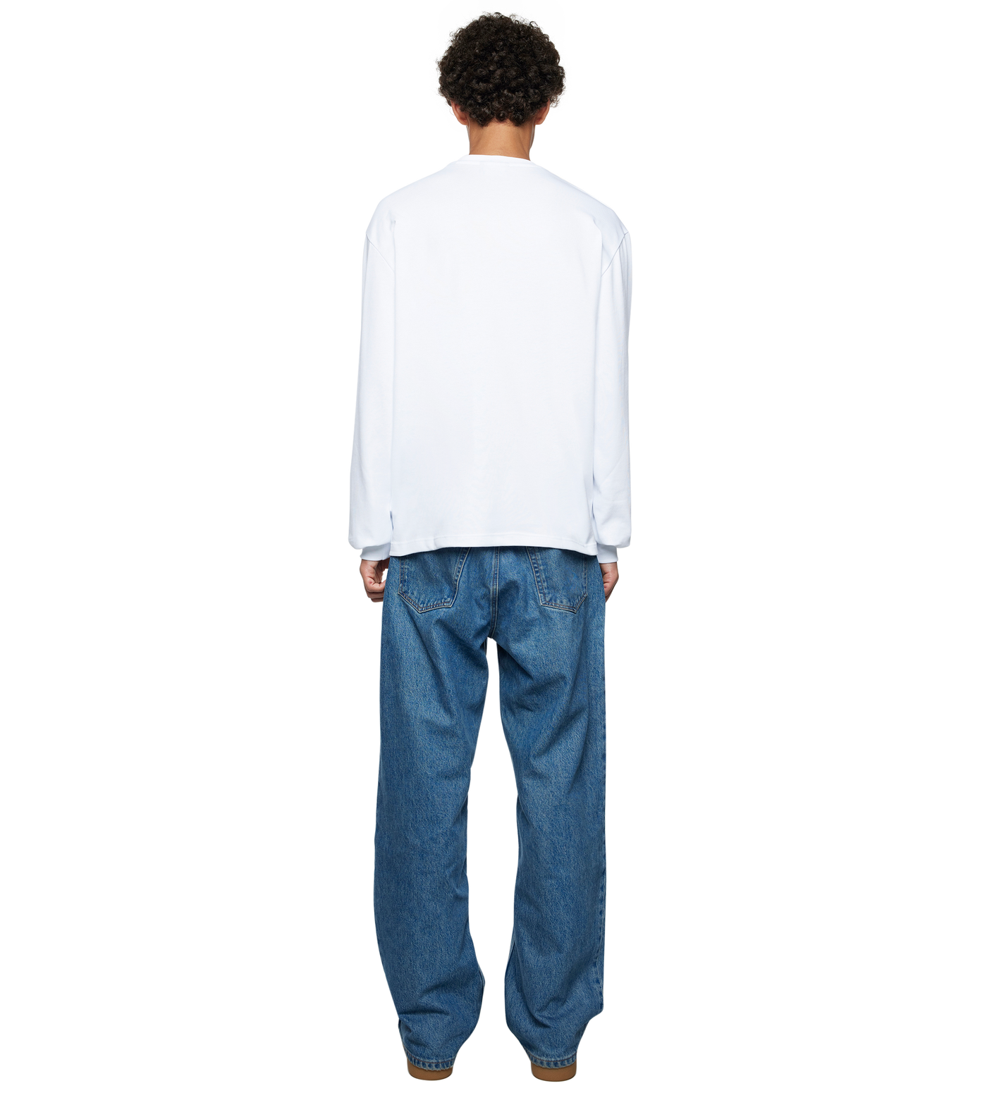 Logo Longsleeve Pocket T-shirt - White