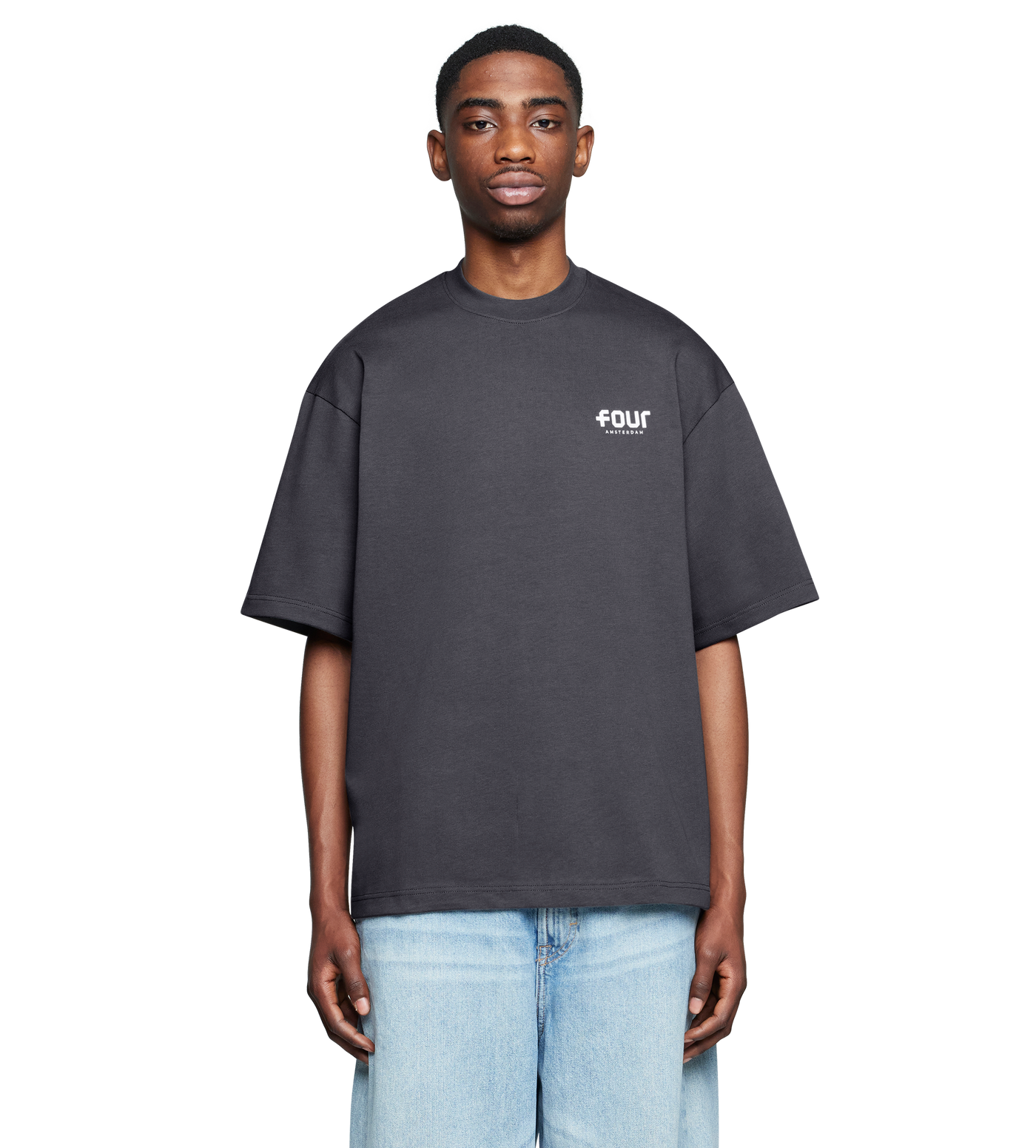 Logo Heavy T-shirt Asphalt