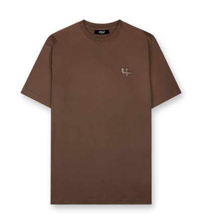 Outline Logo T-shirt Coffee Quartz