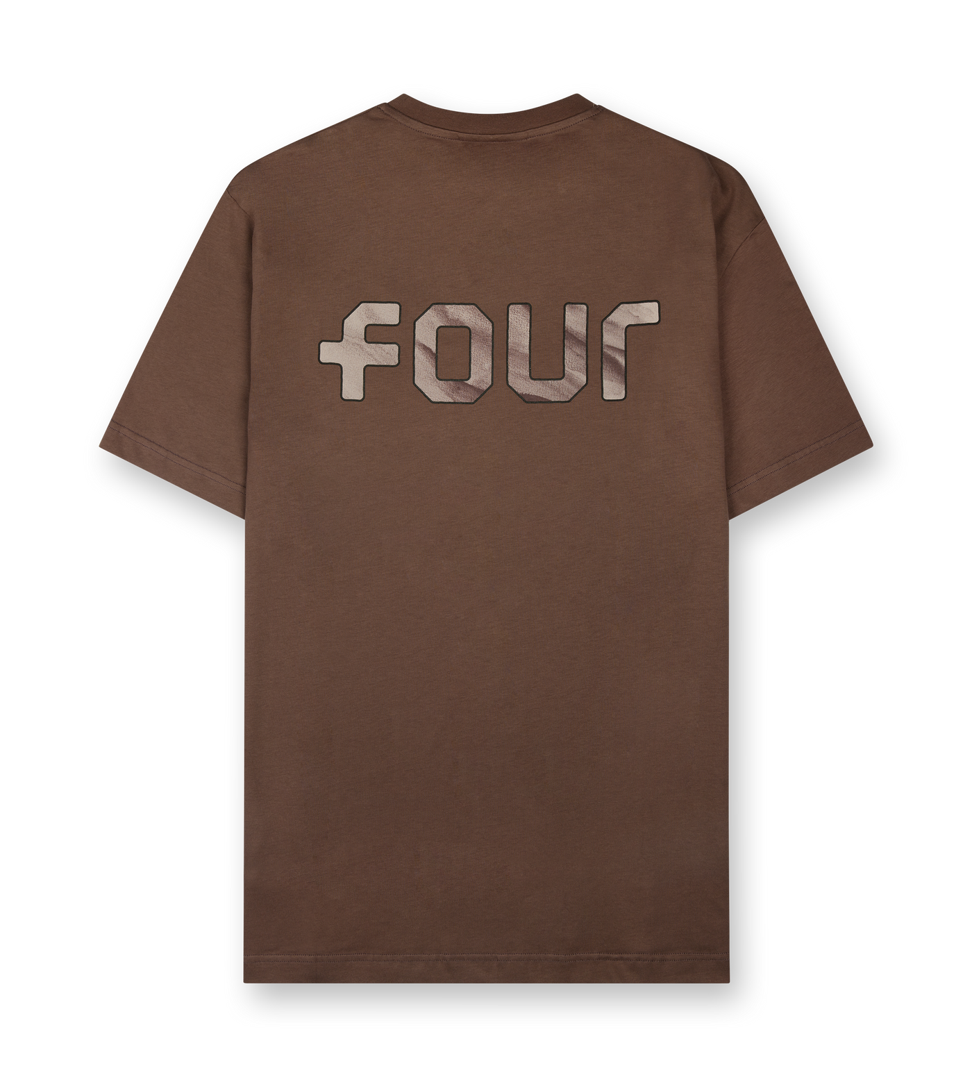Outline Logo T-shirt Coffee Quartz