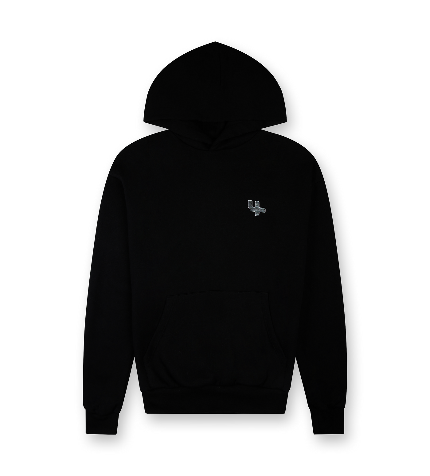 Outline Logo Hoodie Black