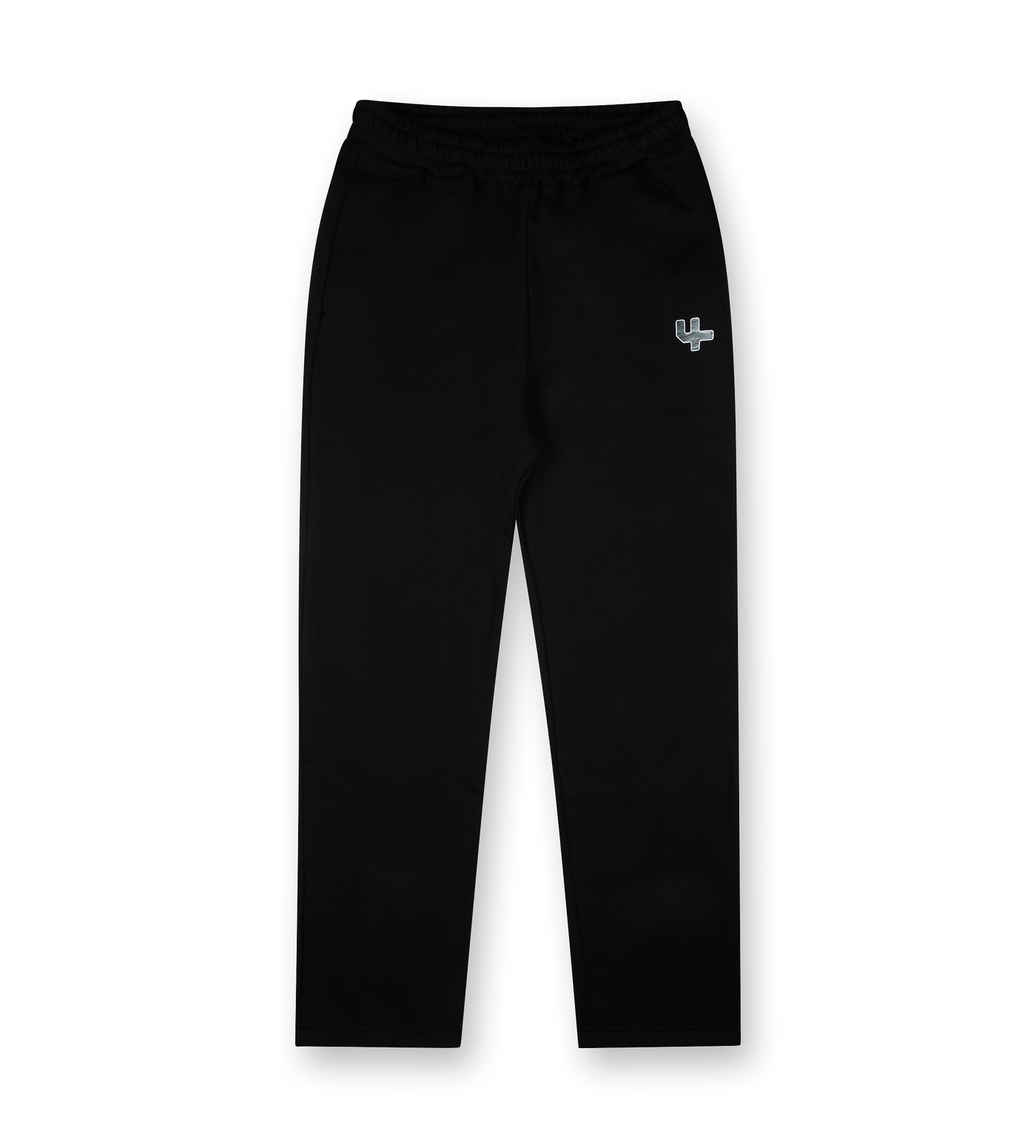 Outline Logo Straight Leg Pants Black