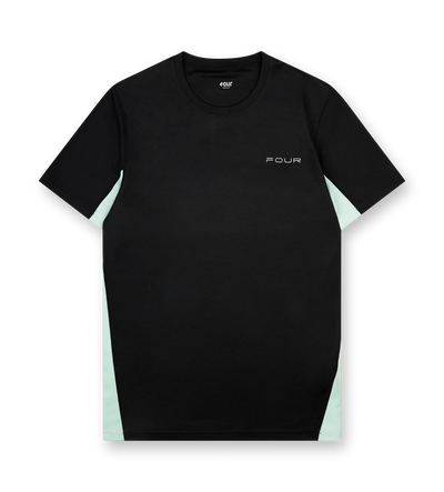 Sportswear T-shirt Black/ Light Green