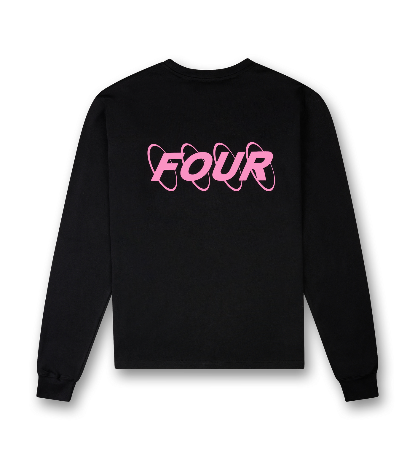 Circles Longsleeve T-shirt Black/ Pink
