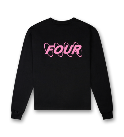 Circles Longsleeve T-shirt Black/ Pink