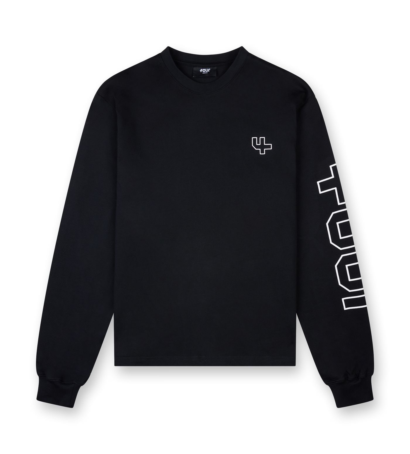 Outline Longsleeve T-shirt Black