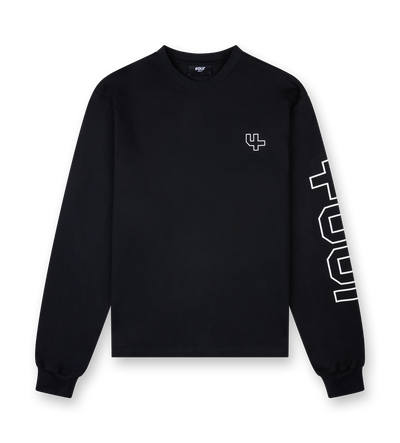 Outline Longsleeve T-shirt Black