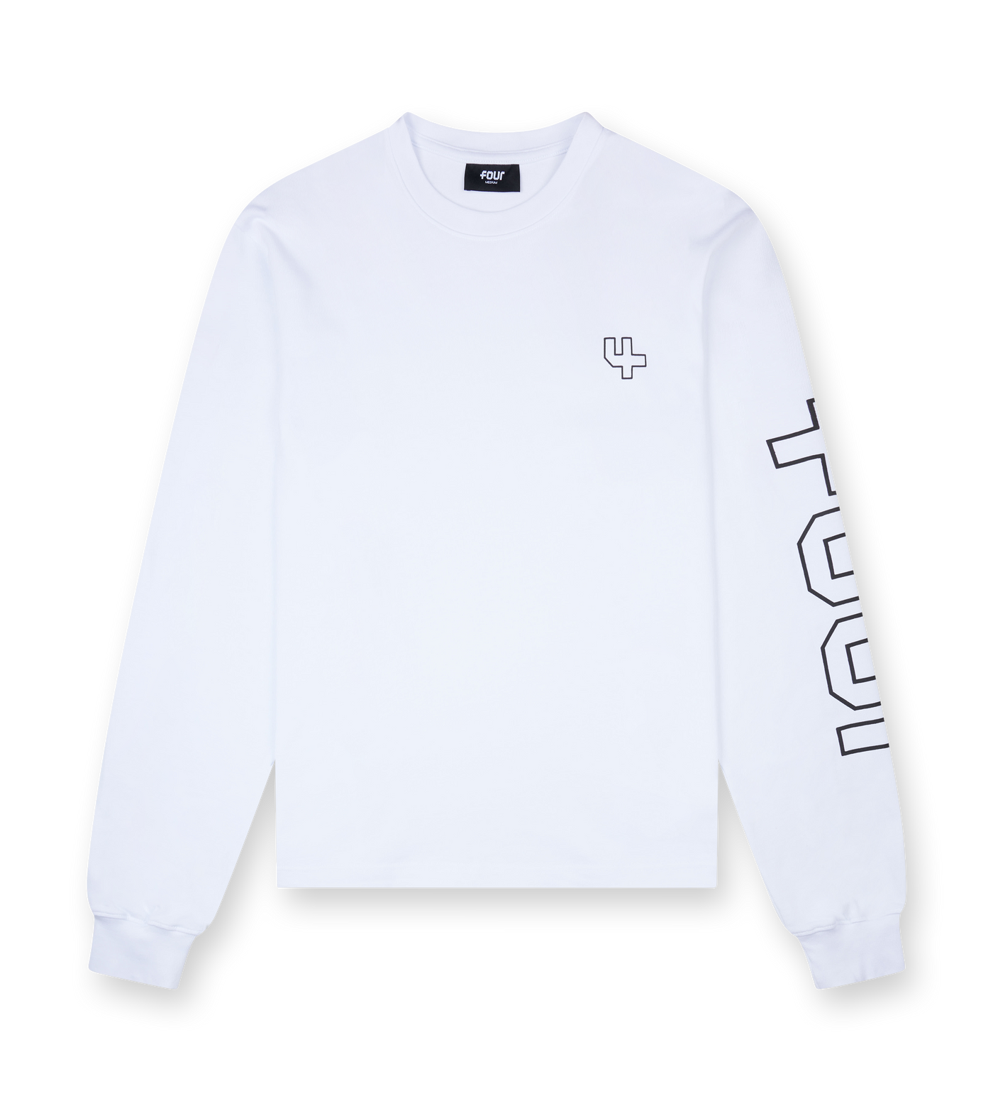 Outline Longsleeve T-shirt White