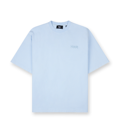Circles Boxy T-shirt Washed Ice Blue