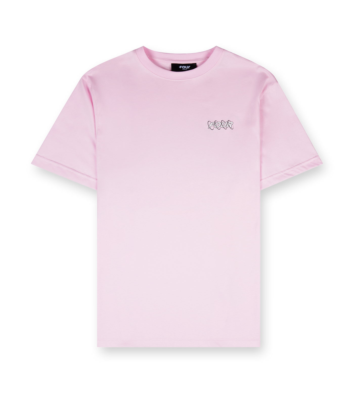 Circles T-shirt Soft Pink/ White