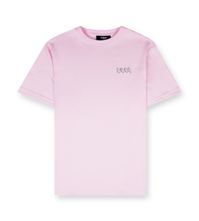 Circles T-shirt Soft Pink/ White
