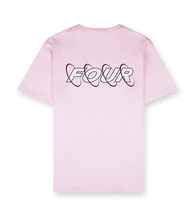 Circles T-shirt Soft Pink/ White