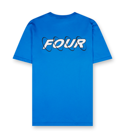 Circles T-shirt Princess Blue/ White