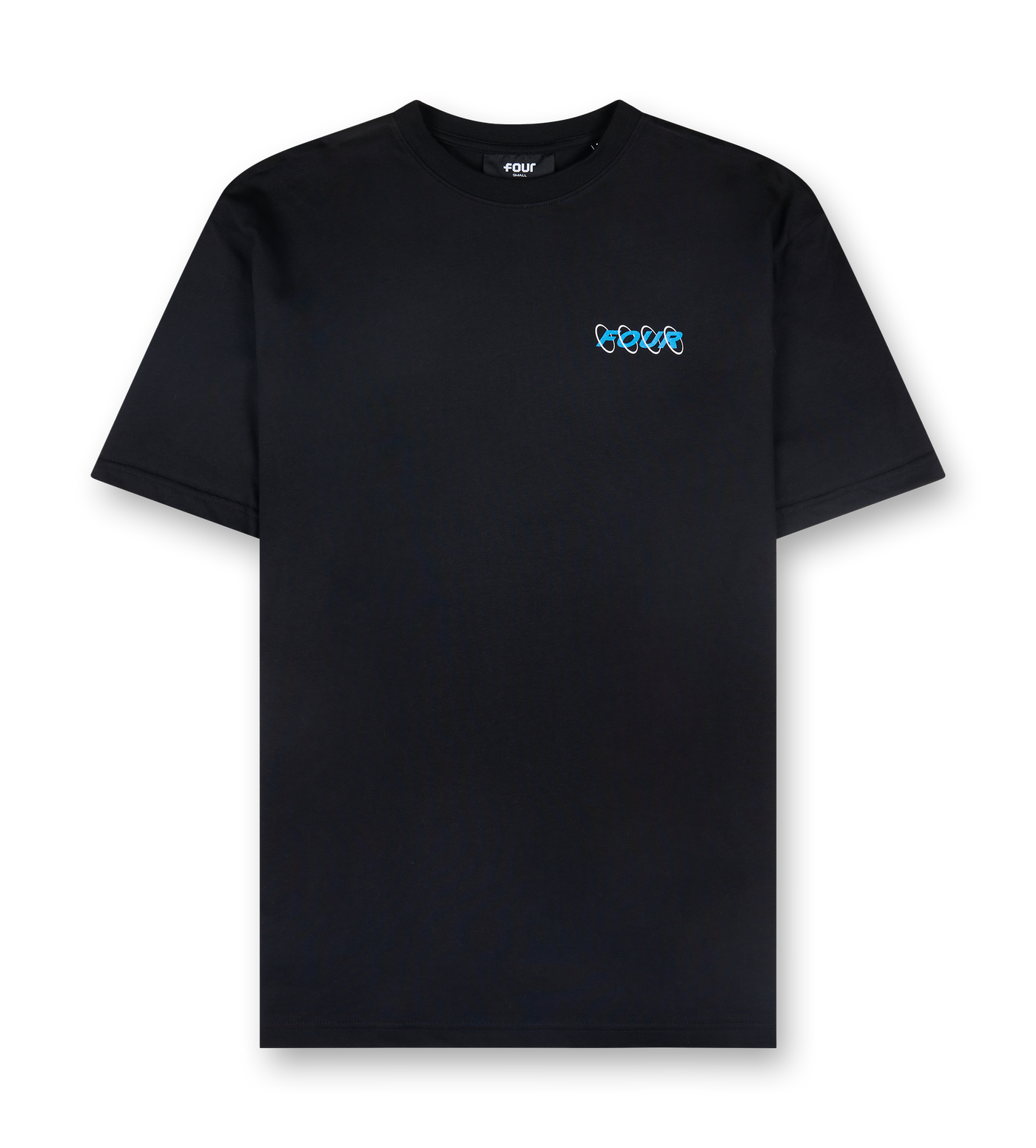 Circles T-shirt Black/ Princess Blue