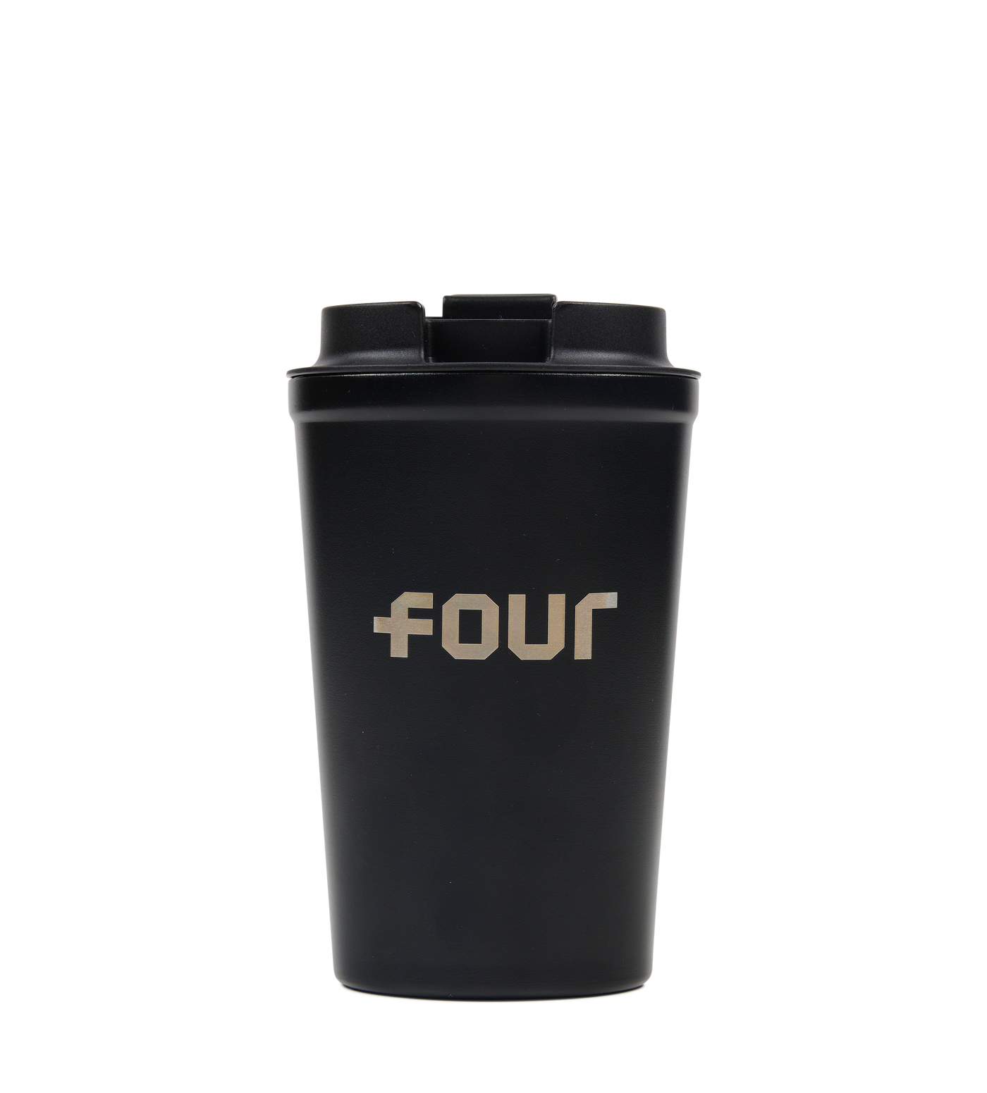 Logo Stainless Steel Cup Black