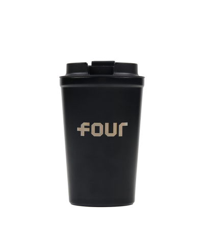 Logo Stainless Steel Cup Black