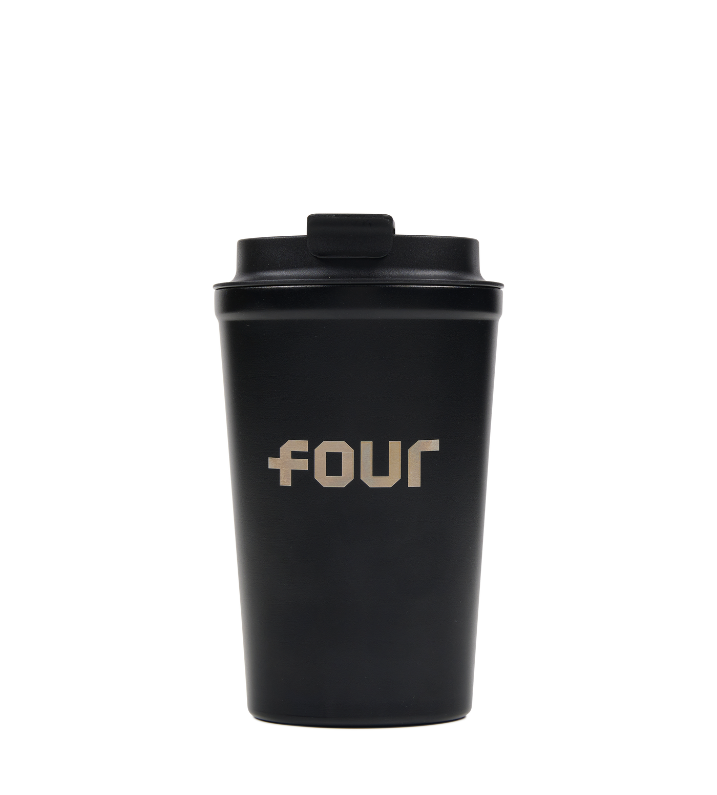 Logo Stainless Steel Cup Black