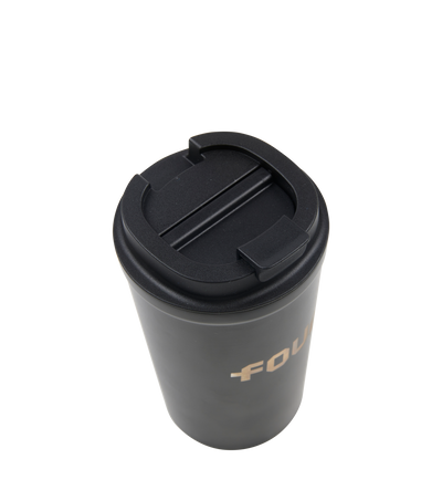 Logo Stainless Steel Cup Black