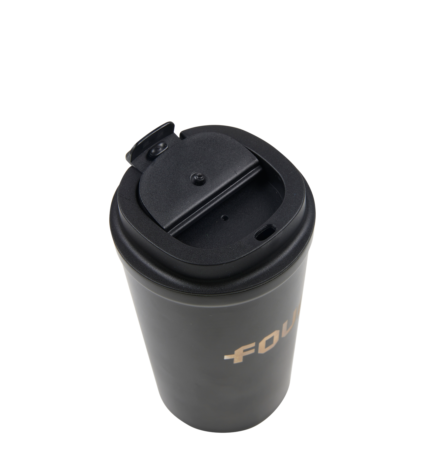 Logo Stainless Steel Cup Black