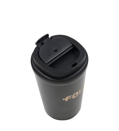 Logo Stainless Steel Cup Black
