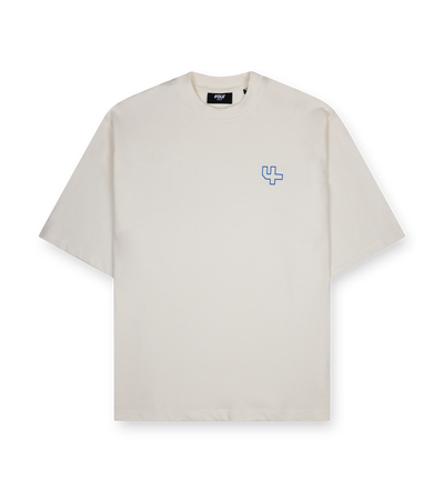 Outline Boxy fit T-shirt Cannoli/ Princess Blue