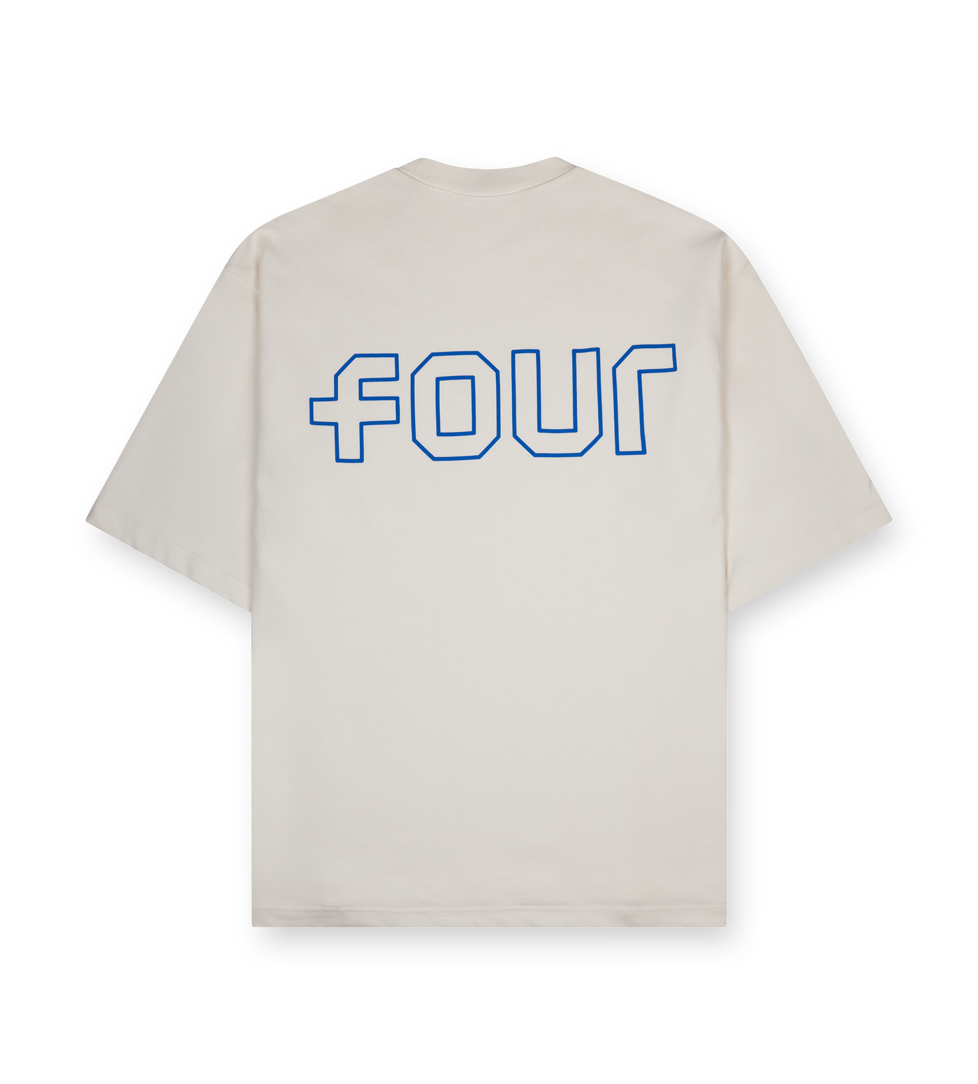 Outline Boxy fit T-shirt Cannoli/ Princess Blue