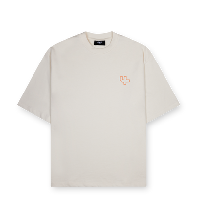 Outline Boxy fit T-shirt Cannoli/ Dusty Orange