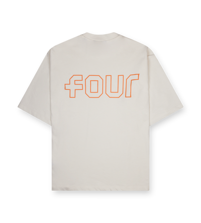 Outline Boxy fit T-shirt Cannoli/ Dusty Orange