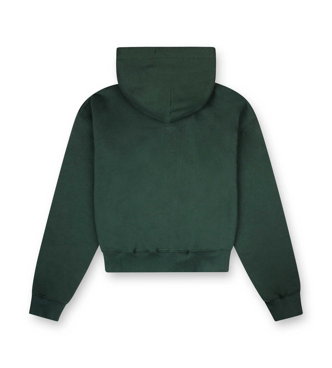 Outline Boxy Zip Up Hoodie Deep Forest/ Dusty Orange