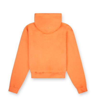 Outline Boxy Zip Up Hoodie Dusty Orange/ Cannoli