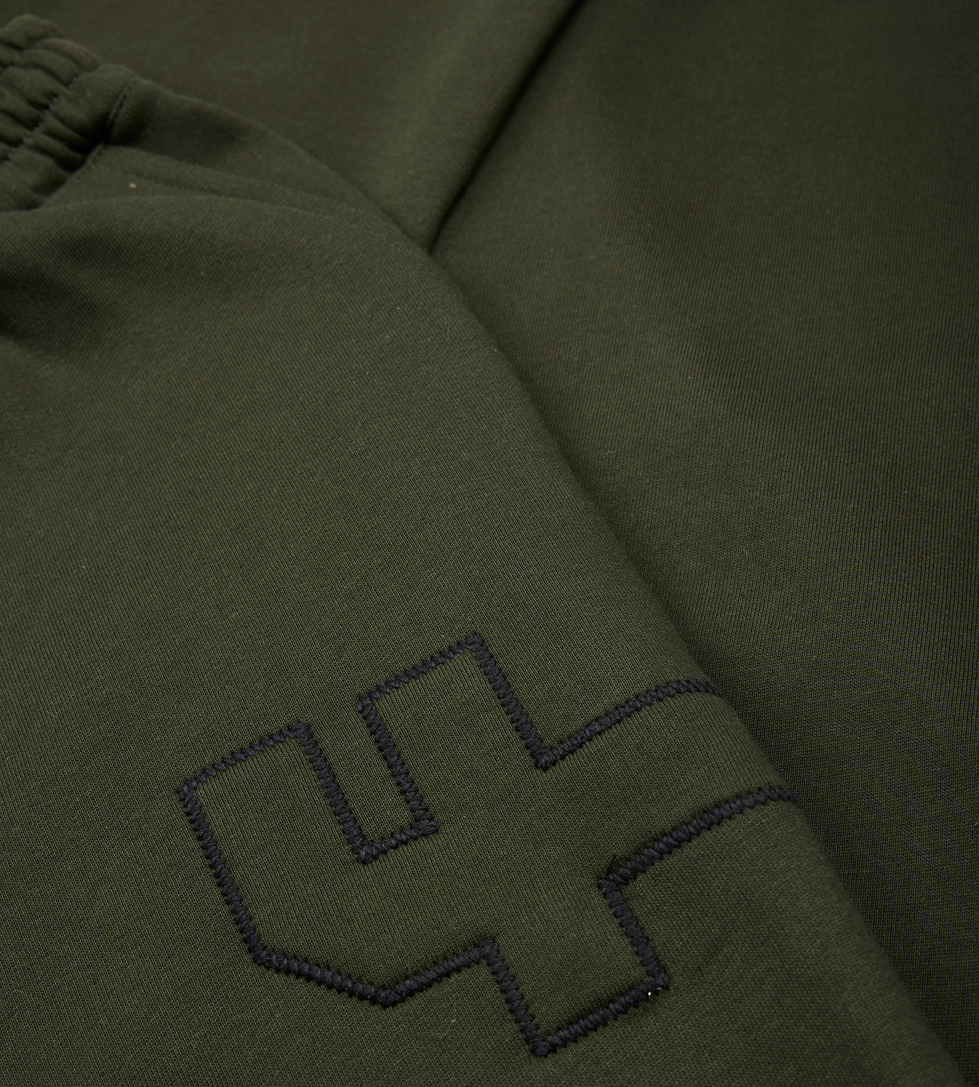 4 Patch Wide Leg Cuffed Pants Army Green