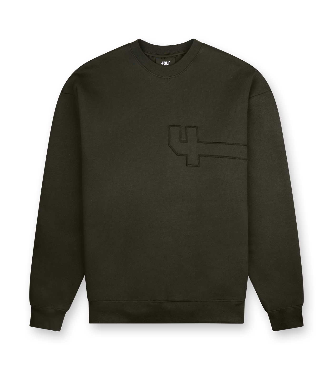 4 Patch Crewneck Army Green