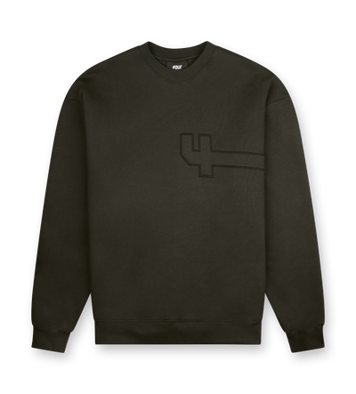 4 Patch Crewneck Army Green