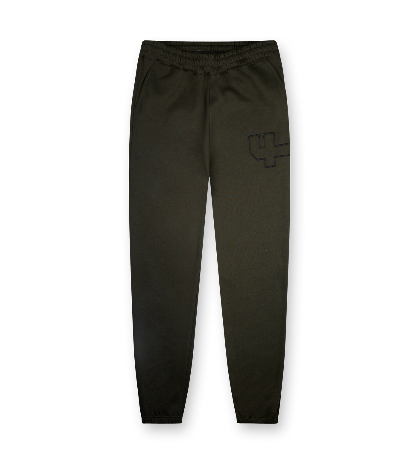 4 Patch Wide Leg Cuffed Pants Army Green