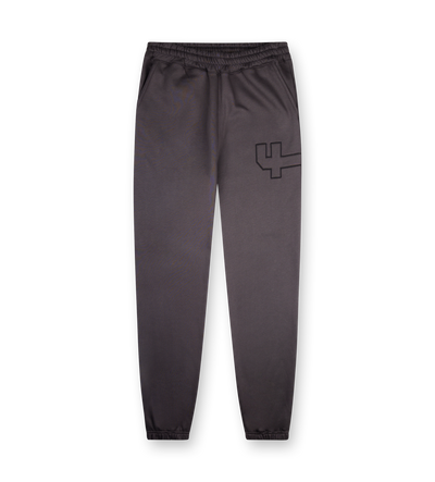 4 Patch Wide Leg Cuffed Pants Asphalt