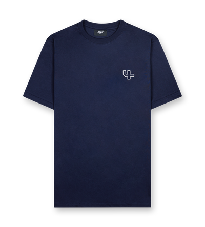 Outline Logo T-shirt Marine Blue