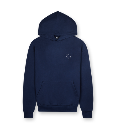 Outline Logo Hoodie Marine Blue