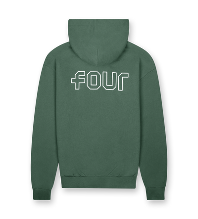 Outline Logo Hoodie Deep Forest