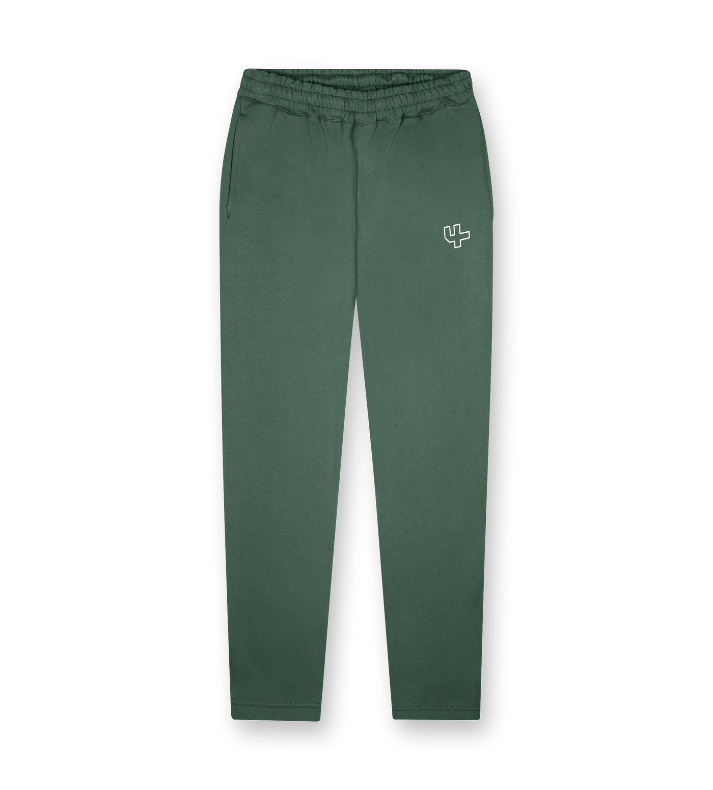 Outline Logo Straight Leg Pants Deep Forest