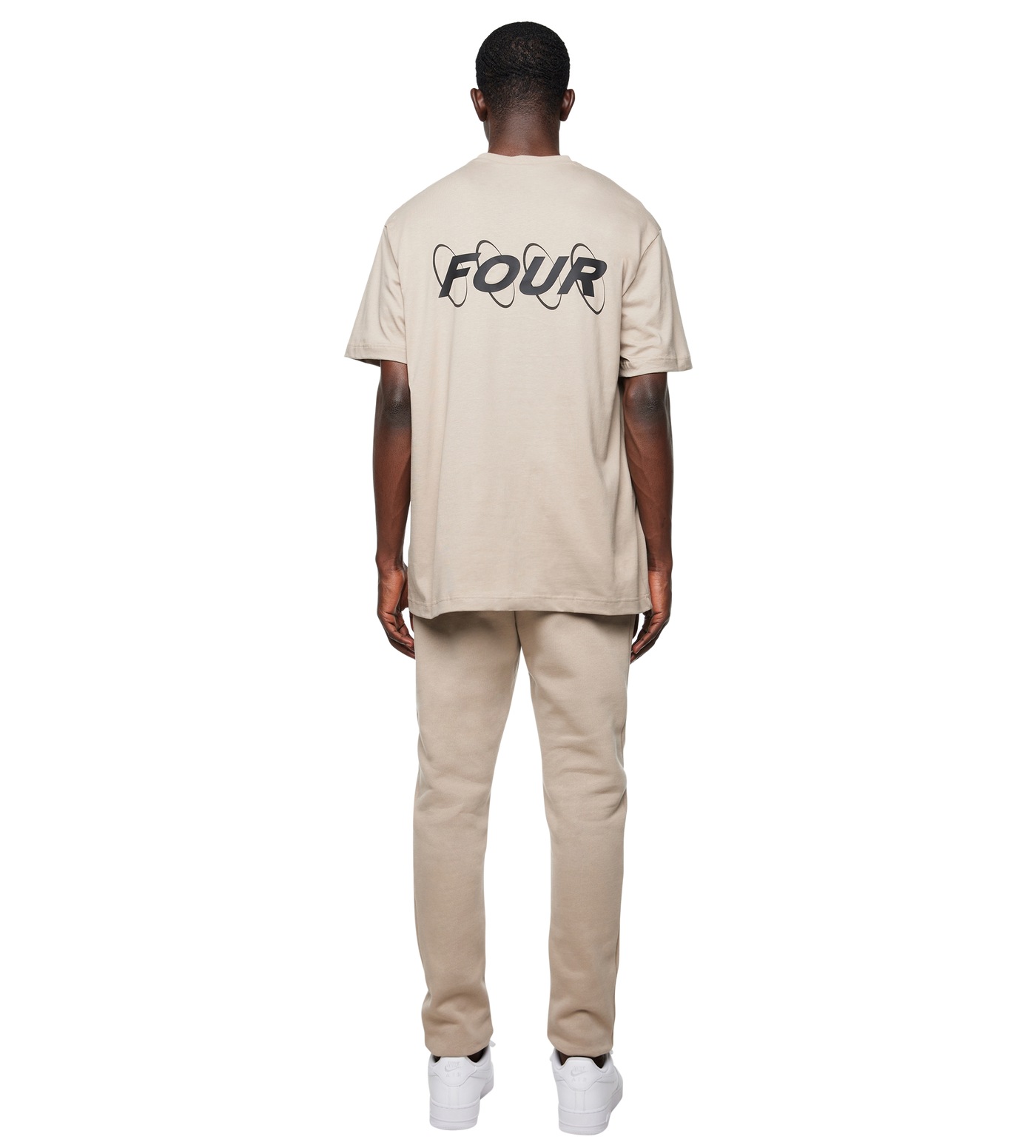 Circles Logo T-shirt Vintage Khaki