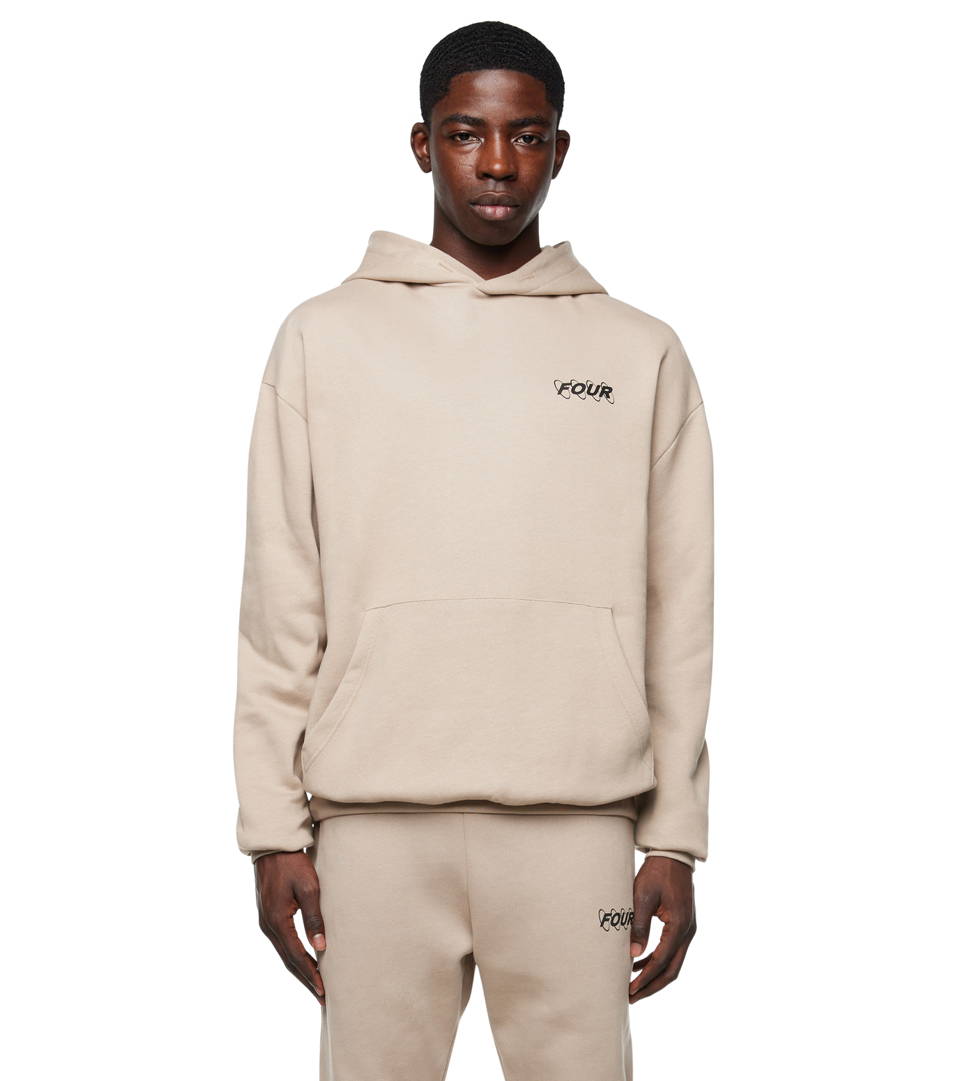 Circles Logo Hoodie Vintage Khaki