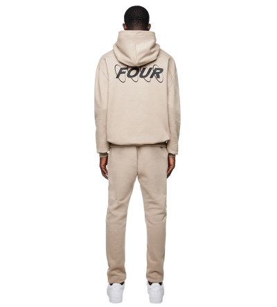 Circles Logo Hoodie Vintage Khaki