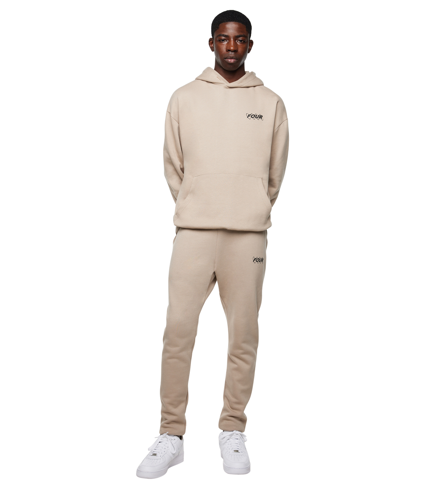 Circles Logo Hoodie Vintage Khaki