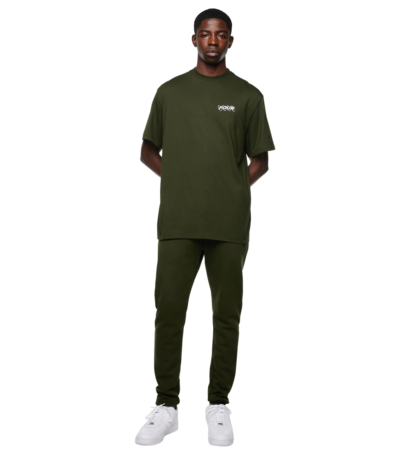 Circles Logo T-shirt Army Green