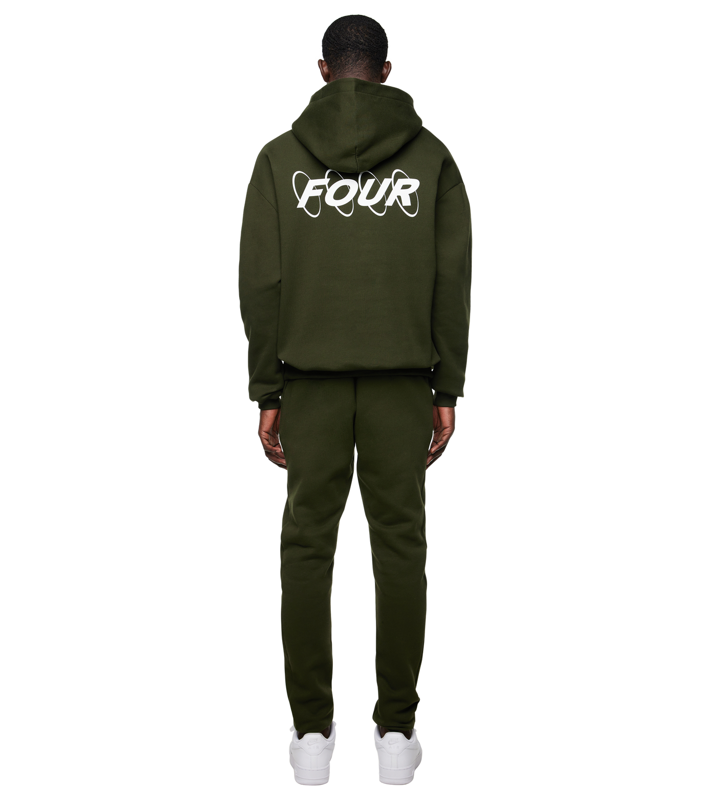 Circles Logo Hoodie Army Green