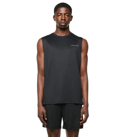 Sportswear Reflective Tank top Black