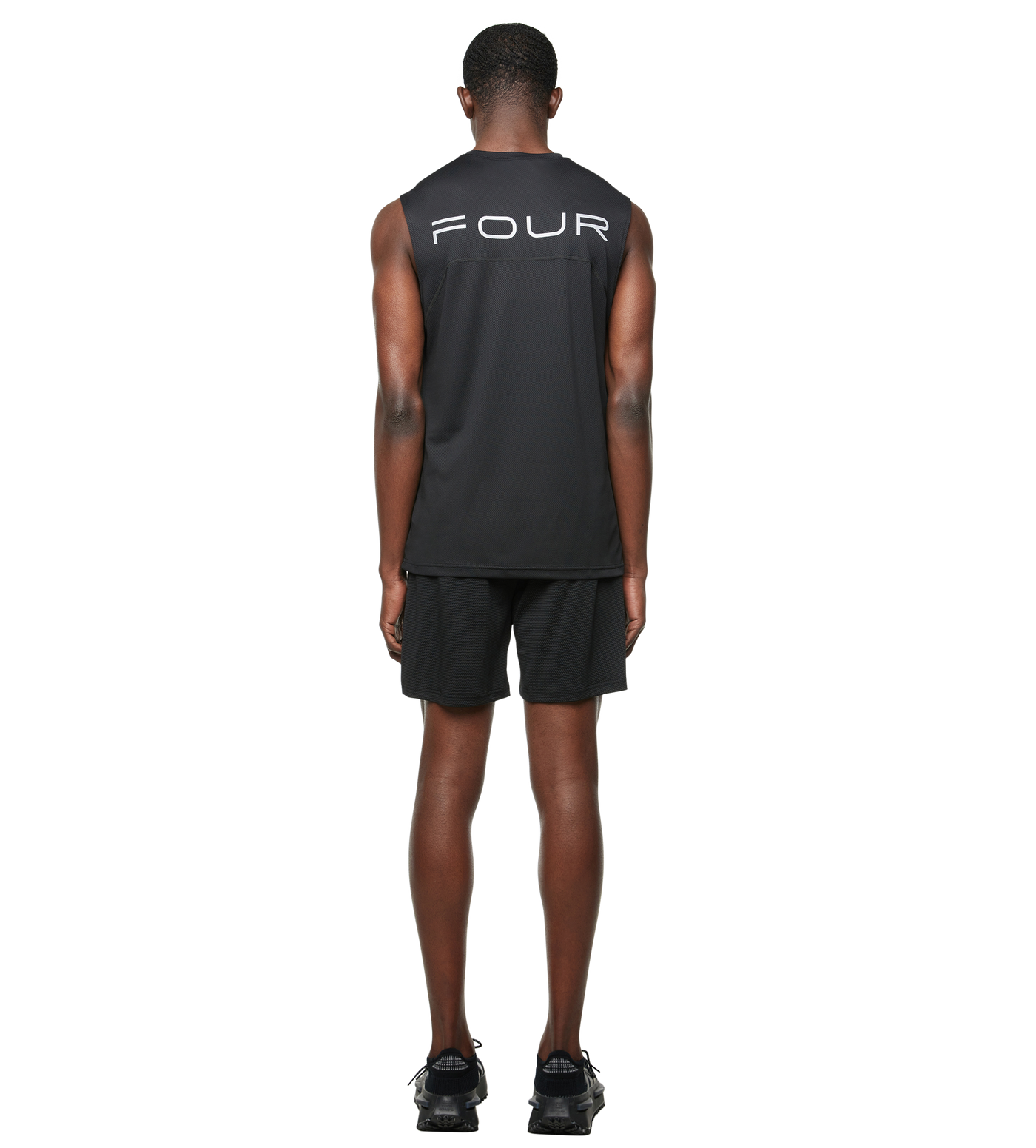 Sportswear Reflective Tank top Black